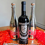 Syracuse University wine bottles