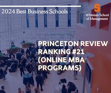 PRINCETON REVIEW RANKING #21