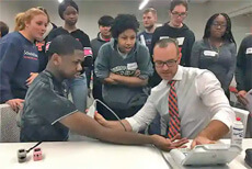 Exercise Science faculty and students working together.