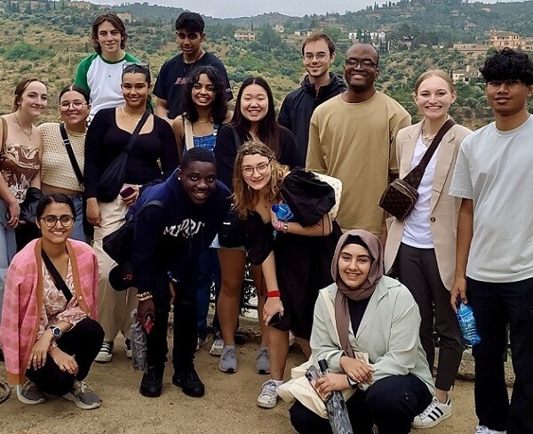 group of students in Madrid