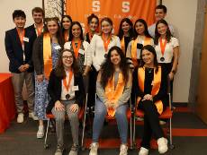 Falk College 2024 scholars and undergraduate marshals.