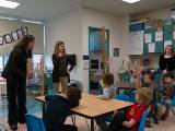 Falk College faculty and students at Elbridge Elementary School.