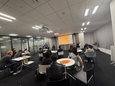 alumni panel discussion in Tokyo with audience
