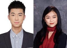 Chenhao Luo and Yihan Zhang headshot photos