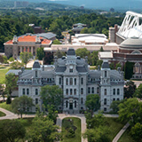 Syracuse University's campus on a summer day