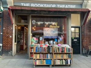 Store front of Calder Bookstore in London