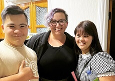 Doctoral Candidate Sara Jo Soldovieri ’18, G’19 with local school students in Uzbekistan.