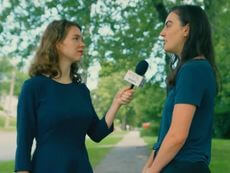 WAER88.3 FM Katie Zilcosky interviewing community member