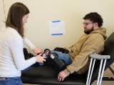 Exercise Science Professor Kylie Harmon with student