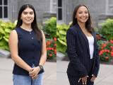 Public health majors Tabitha Hulme and Alyssa Sutherland.