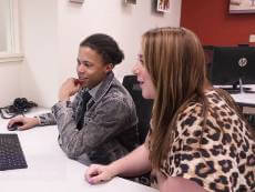 Human Development and Family Science student Calen Headley.