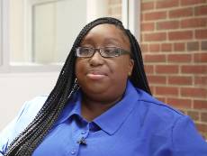 Social Work Student Tasha Washington.