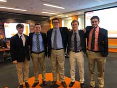 Team 3 is pictured: Joe Pickering, Sean Kenney, Brendan McKeown, Cooper Shawver, Drake Mills