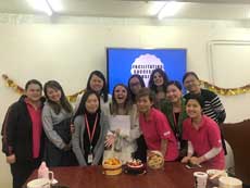 Tyler Ashley Smith during her internship in Hong Kong at Mother's Choice.