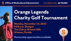 Office of Multicultural Advancement - Celebrating 40 Years - Orange Legends Charity Golf Tournament